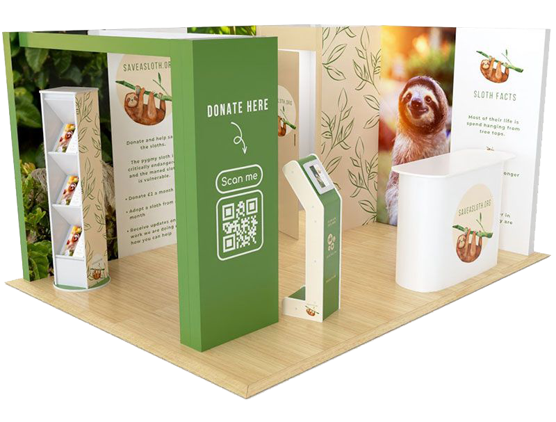 xaniti board 3x4m stand with cupboard