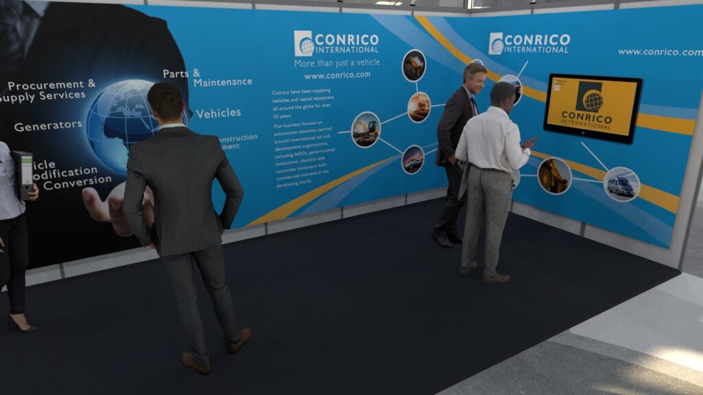 Conrico curved shell scheme stand